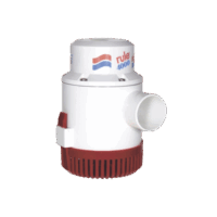 Bomba sumergible de achique de 4000 galones por hora a 12 Volts de corriente directa.