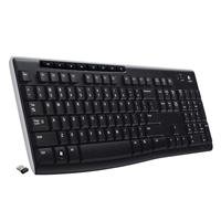 TECLADO LOGITECH K270 NEGRO MULTIMEDIA MINI RECEPTOR USB PC