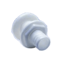 Accesorio pasacascos de pl?stico de alto impacto, recto de 1-1/8"