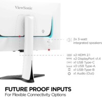 MONITOR OLED VIEWSONIC GAMING XG272-2K-OLED/ 27 PULGADAS/ QHD 2560X1440/ HDMI 2.1 / USB-C / DISPLAY PORT / 240 HZ / RESPONSE TIME 0.01 MS/ HDR 10 / 3 A?OS DE GARANTIA