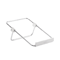 Soporte para Laptop / Plegable / Ajustable de 87 a 131 mm / Amplia compatibilidad 11''-16'' / Capacidad de carga 20 KG / Antideslizante /  Ultra Ligero / Metal / ABS / Silicona / Color Plata