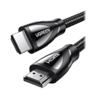 Cable HDMI 2.1 de Nylon Trenzado / 3 Metros / 8K@60Hz/4K@120Hz / eARC (Canal de Retorno de Audio / HDR10+ / VVR / HEC (Canal Ethernet HDMI) / ALLM / 3D / Dolby Atmos / Dolby Visi?n / 48 Gbps / Mayor Duración.