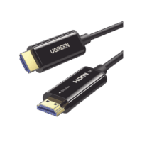 Cable HDMI de 10 Metros por Fibra ?ptica 8K@60Hz / Fibra de 4 n?cleos + Cobre esta?ado de 7 n?cleos / Compatible con HDMI 2.1 / Alta velocidad 18 Gbps / 3D / HDR / Caja de Aleacion Zinc / Premium