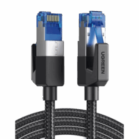 Cable Ethernet Cat8 CLASS?F/FTP Redondo con Malla de Nylon 1 Metro