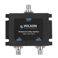 Divisor de potencia de 2 v?as para la distribución de señal a dos antenas de servicio | 3 dB de p?rdida por puerto | Conectores F hembra