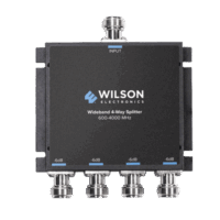 Divisor de potencia de 4 salidas, 50 Ohm, 600-4000MHz con conectores N-Hembra.