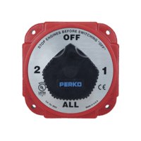 Switch Selector de Batería y Alternador de Servicio Pesado, para Sistemas El?ctricos Marinos
