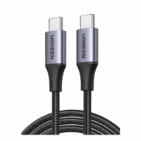 Cable USB-C a USB-C | 2 Metros | Potencia de Carga 240W | 48V/5A | PD3.1 /3.0 | 480 Mbps | Chip E-Market | Carcasa de Aluminio | Nylon Trenzado | 2 a?os de Garant?a