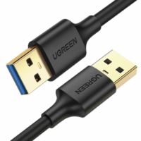 Cable USB-A 3.0 a  USB-A 3.0 / 3 Metros / Macho a Macho / Conector Niquelado / N?cleo de Cobre Esta?ado / Blindaje M?ltiple / Velocidad 5Gbps / No Requiere Controlador / Compatible con USB 2.0 Y USB 1.1