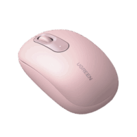 Mouse Inalámbrico 2.4G 800/1200/1600/2400 DPI | Función de 3 botones | Alcance 10m | Silencioso | Ergonómico | Anti-caída y Anti-interferencias | Batería Alcalina AA incluida | Color Dusty Pink.