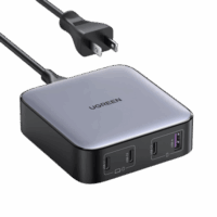 Cargador de Escritorio de 100W | 4 Puertos de Carga Rápida | 3 USB-C | 1 USB-A | Tecnolog?a GaN II +SIC | Power Delivery 3.0 | Quick Charge 4.0 | Chip Confiable y Carga Inteligente | Optimiza la Experiencia de Carga