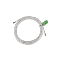 Jumper Coaxial con Cable Tipo RG-6 en Color Blanco de 9.14 Metros de Longitud y Conectores F Macho en Ambos Extremos. 75 Ohm de Impedancia.