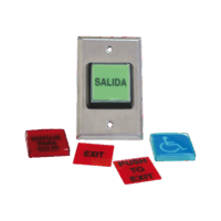 botón de Salida / Múltiples Placas/ Luz LED /2 A?os Garantia