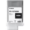 TANQUE DE TINTA CANON PFI-107 MBK NEGRO MATE ,COMPATIBLE PRO-2000,PRO-4000,PR0-6000,PRO-4000S,PRO-6000S,PRO-2100,PRO-4100,PR0-6100,PRO-4100S,PRO-6100S,CAPACIDAD 130 ML