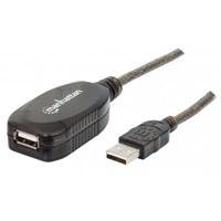 CABLE USB,MANHATTAN,151573, V2.0 EXT. ACTIVA 10.0M BOLSA