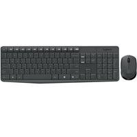 TECLADO/MOUSE LOGITECH MK235 GRIS INALAMBIRCOS USB PARA PC ALCANCE HASTA 10 MTS