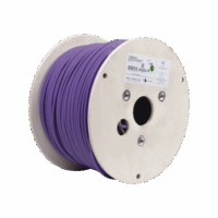 Bobina de Cable Blindado F/UTP de 4 Pares, Z-MAX, Cat6A, Soporte de Aplicaciones 10GBase-T, LS0H (Libre de Gases Toxicos), Color Violeta, 305m