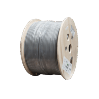 Bobina de Cable Blindado F/UTP de 4 Pares, Z-MAX, Cat6A, Soporte de Aplicaciones 10GBase-T, CM, Color Gris, 305m