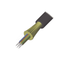 Cable de Fibra ?ptica de 6 hilos, Interior/Exterior, Tight Buffer, No Conductiva (Diel?ctrica), LS0H, Multimodo OM4 50/125 optimizada, 1 Metro