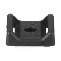 Sujetador Para Cable, con Adhesivo, 28.5 x 28.5 mm (1.12 in x 1.12 in), Color Negro, Paquete de 100pz