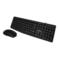 KIT ACTECK CREATOR MK210 / TECLADO Y MOUSE / ALAMBRICO USB / 105 TECLAS / 1000 DPI / NEGRO / AC-928984