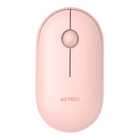 MOUSE ACTECK OPTIMIZE EDGE MI460 / INALAMBRICO / RECEPTOR USB / LASER / CLICK SILENCIOSO / 1500 DPI / ROSA / AC-934107