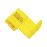 Terminal tipo almeja / 12 - 10 AWG / Amarillo / Paquete de 25 piezas.