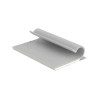 Clip Adhesivo Tipo J, Para Cables de Hasta 6.4 mm de Diametro, Uso Interior, Color Gris, Paquete de 100pz