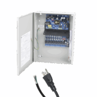 12 Vcc @ 10 A / fuente tipo control / 8 entradas a 8 salidas / aplicaciones control de acceso, alarmas, y detección de Incendio / con capacidad de batería de respaldo / Requiere baterías.