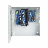 12 o 24 Vcc @ 6 A / fuente tipo control / 1 entrada / 5 salidas / aplicaciones en control de acceso, cctv, incendio , capacidad de baterías / Se requiere baterías.