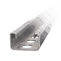 Unicanal Perforado 4 X 2 cm X 3 m / Calibre 12 / Galv. Electrol?tico.