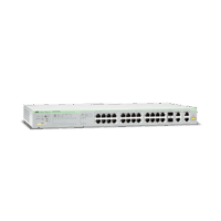 WebSmart Switch, 24 puertos PoE+ 10/100 Mbps + 2 puertos 10/100/1000 Mbps + 2 SFP Gigabit Combo, 193 W