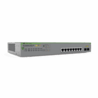 Switch PoE+ Gigabit WebSmart de 10 puertos 10/100/1000 Mbps (2 x Combo) + 2 puertos gigabit SFP (Combo), 75 W