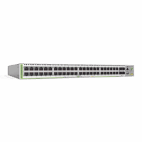 Switch PoE+ Administrable CentreCOM GS980M, Capa 3 de 48 puertos 10/100/1000Mbps + 4 SFP Gigabit, 740 W