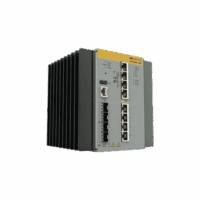 Switch Industrial Hi-PoE Continuo Administrable Capa 3 de 8 x 10/100/1000 Mbps + 4 Puertos SFP, 240 W.