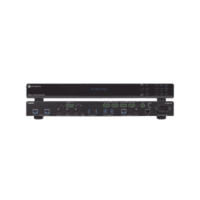 OMEGA Switch Matriz 6x2 de AV Multiformato con Entradas HDMI, HDBaseT, USB-C y Display Port / Salidas HDMI y HDBaseT / Conectividad avanzada para conferencias y colaboración en 4K en un solo dispositivo