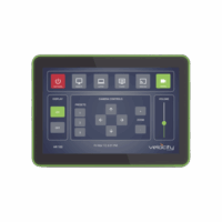 Panel t?ctil de sistema Velocity de 10? todo en uno con gateway integrado color negro / Sistema de control AV completo / Iluminación del bisel / Gateway Velocity integrada