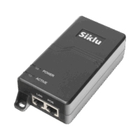 Inyector PoE Pasivo, 1 Gbps, 60 W, 55 Vcc, 100-240 Vca, Cable CA