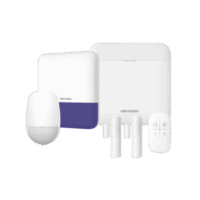 (AX PRO) KIT de Alarma AX PRO con GSM (3G/4G) / Incluye: 1 Hub con bateria de respaldo / 1 Sensores PIR / 2 Contactos Magn?ticos / 1 Control Remoto / 1 Sirena Inalambrica Exterior / WiFi / Compatible con Hik-Connect P2P Modelo:AXPRO-KIT-GSM