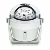 Br?jula serie Explorer en color blanco, con iluminación nocturna color verde.