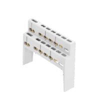 Soporte + Barra de Conexion (8 MOD) (8+2 ENTR.) IP40