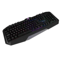 TECLADO GAMER BALAM RUSH GUNFIRE KG330 / ALAMBRICO USB / ILUMINACION LED / MULTIMEDIA / ESPA?OL / 117 TECLAS / NEGRO / BR-929639