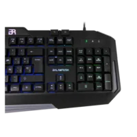 TECLADO GAMER BALAM RUSH GUNFIRE KG330 / ALAMBRICO USB / ILUMINACION LED / MULTIMEDIA / ESPA?OL / 117 TECLAS / NEGRO / BR-929639