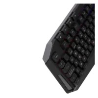 TECLADO GAMER BALAM RUSH GUNFIRE KG330 / ALAMBRICO USB / ILUMINACION LED / MULTIMEDIA / ESPA?OL / 117 TECLAS / NEGRO / BR-929639