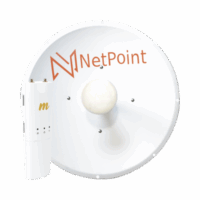 Kit de radio C5C con Antena NP2 de 34 dBi, Frecuencia (4.9-6.2 GHz), ideal para distancia de hasta 50 km, jumpers, PoE y cable de alimentación Incluidos