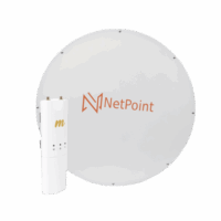 Kit de radio C5C con Antena NPX3GEN3 de 37 dBi, Frecuencia (4.9-6.2 GHz), ideal para distancia de hasta 100 km.