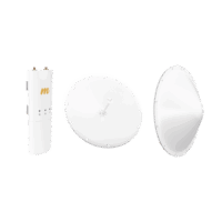 Kit de radio C5C con Antena de 28dBi, Frecuencia (4.9-6.5 GHz), para hasta 20 km, Radomo, PoE y Jumpers Incluidos