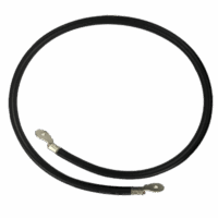 Cable para Baterías, 1 m, Negro, Calibre 2 AWG con Terminales de Ojo en Ambos Extremos