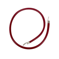 Cable para Baterías  1 m, Rojo, Calibre 2 AWG con Terminales de Ojo en Ambos Extremos