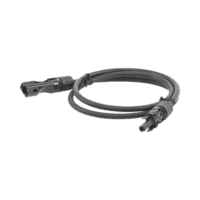 Cable Fotovoltaico 1 m, Negro, Calibre 10 AWG con Terminales MC4 en Ambos Extremos